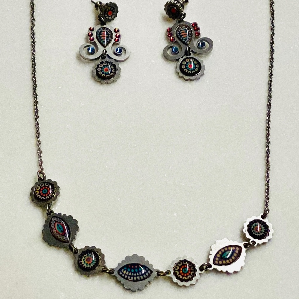 🔥Artisan Mediterranean Necklace & Earrings Set
